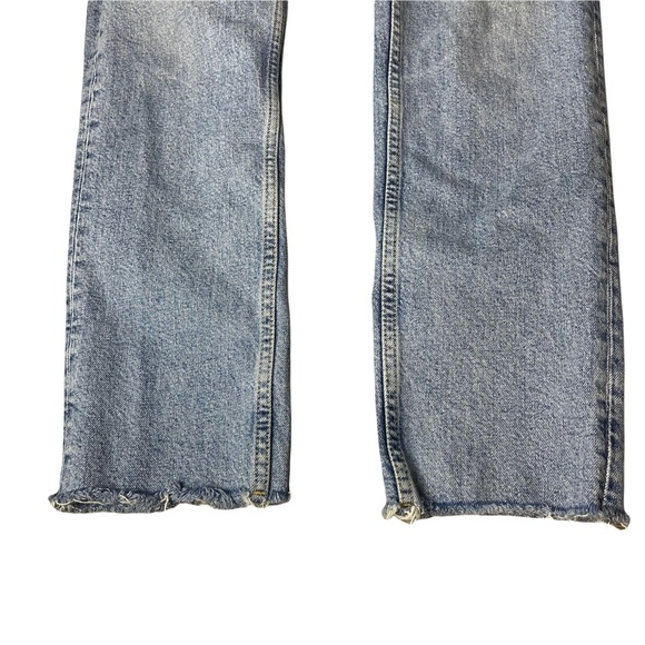 ZARA Women's Embroidered Flower Jewels Skinny Distressed Jeans Size 8 -Pre-Owned - Picture 2 of 10